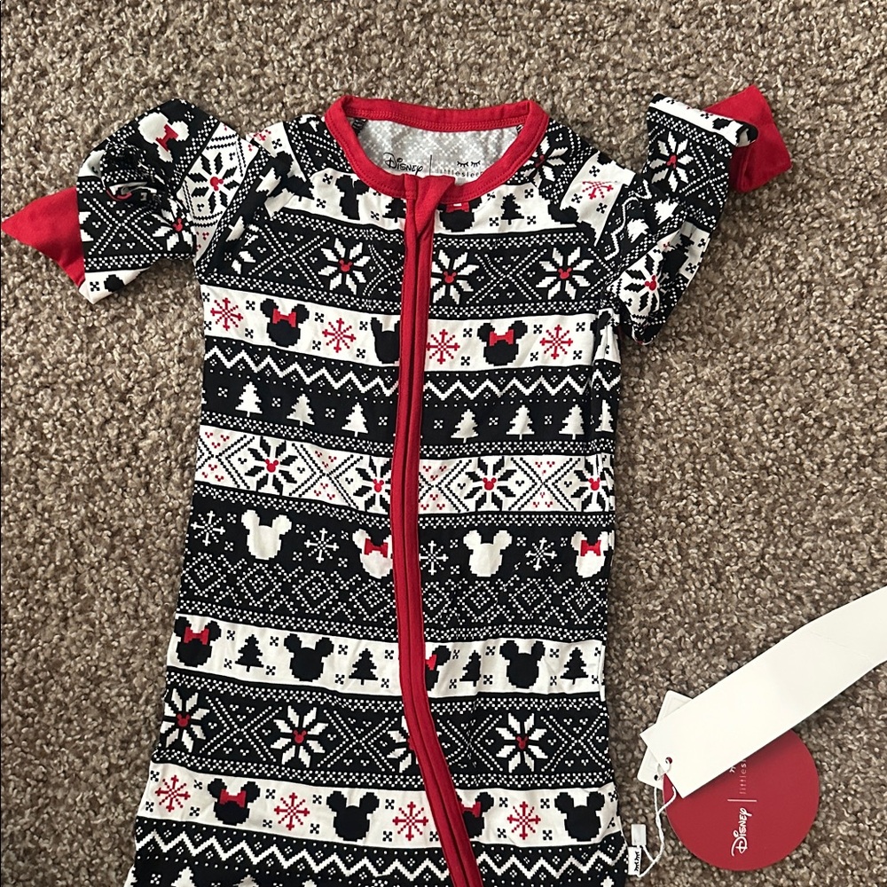 Disney Festive Mickey Mouse Baby Sleeper - Red, Black, White